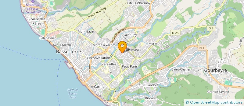 localisation de l'entreprise CTRE INGENIERIE SOCIALE INFORMAT GUADEL à BASSE-TERRE