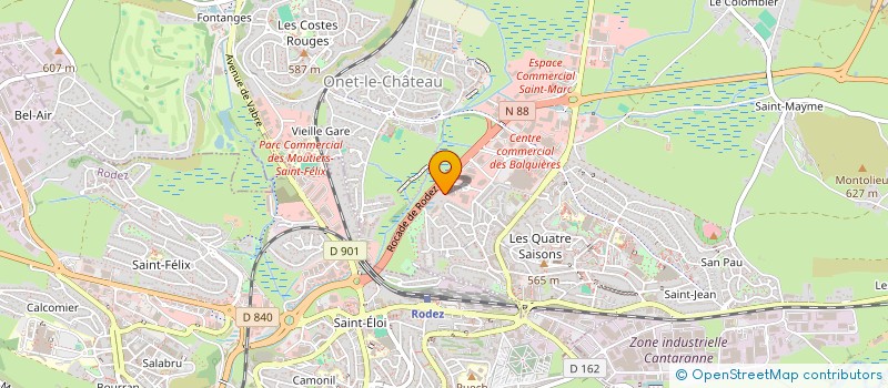 localisation de l'entreprise CTRE INITIATION ESCRIME ONET LE CHATEAU à ONET-LE-CHATEAU