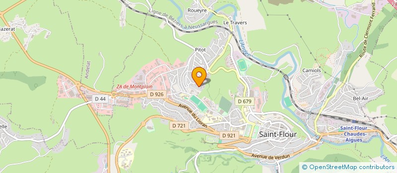 localisation de l'entreprise CTRE INITIATION FOOT FEMININ HAUTE AUVER à SAINT-FLOUR