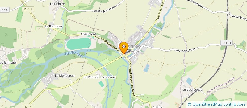 localisation de l'entreprise CTRE INITIATIVES POUR VALORISER AGRICULTURE ET MILIEU RURAL DU PAYS RUFFECOIS à MONTIGNAC-CHARENTE