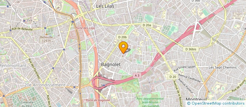 localisation de l'entreprise CTRE INT BAGNOLET OEUVRES CHOREGRAPHIQUE à BAGNOLET