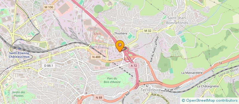 localisation de l'entreprise CTRE INT D'OSTEOPATHIE - CIDO à SAINT-ETIENNE