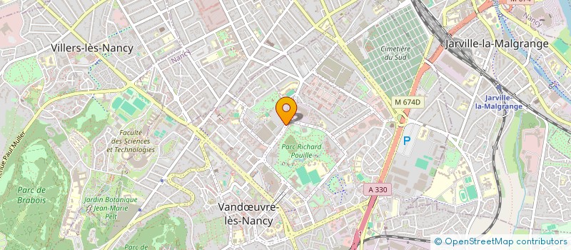 localisation de l'entreprise CTRE INT ETUDES RECHE FORMA METIERS EAU  VANDUVRE-LES-NANCY