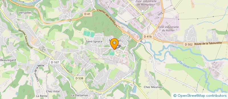 localisation de l'entreprise CTRE INT RENCONTRES ET ETUDES LINGUISTIQ  VIENNE