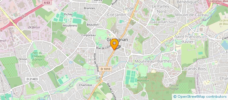 localisation de l'entreprise CTRE INTEG PREPAR SOURDS ENS SUP REG GSO  GRADIGNAN