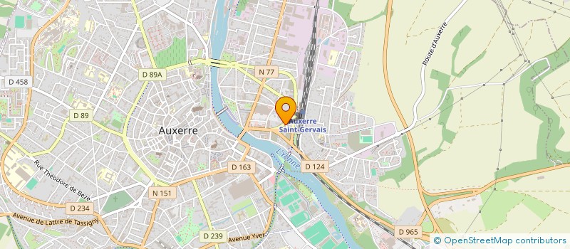 localisation de l'entreprise CTRE INTERINSTIT BILAN COMPETENCE à AUXERRE
