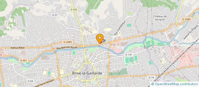 localisation de l'entreprise CTRE INTERINSTIT BILAN COMPETENCE à BRIVE-LA-GAILLARDE
