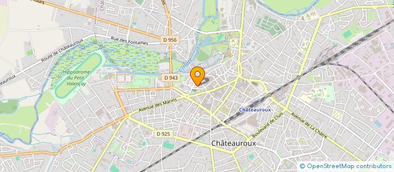 localisation de l'entreprise CTRE INTERINSTIT BILAN COMPETENCE à CHATEAUROUX