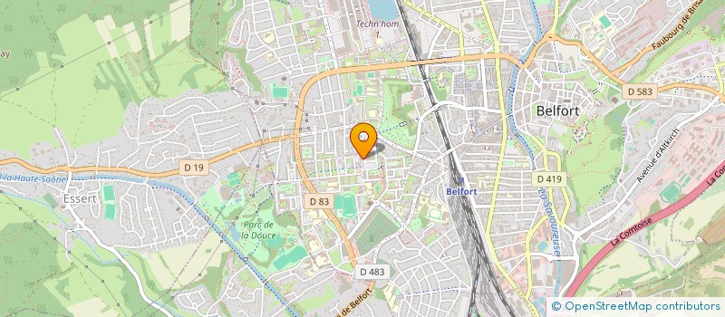 localisation de l'entreprise CTRE INTERINSTIT BILAN COMPETENCE  BELFORT