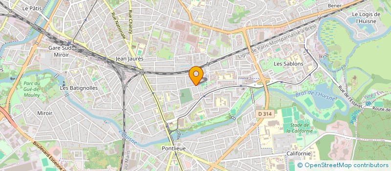 localisation de l'entreprise CTRE INTERINSTIT BILAN COMPETENCE  LE MANS