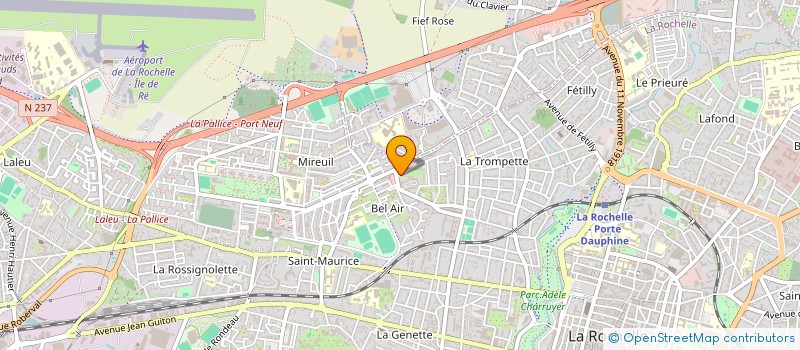 localisation de l'entreprise CTRE INTERINSTITUT BILANS COMPETENCES 17 à LA ROCHELLE