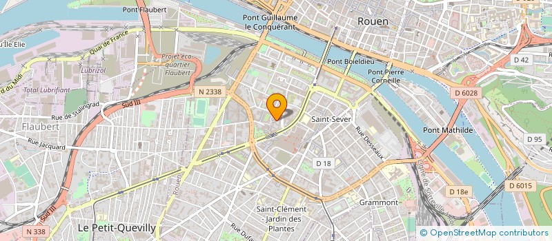 localisation de l'entreprise CTRE INTERINSTITUTIONNEL BILAN COMPETENC à ROUEN