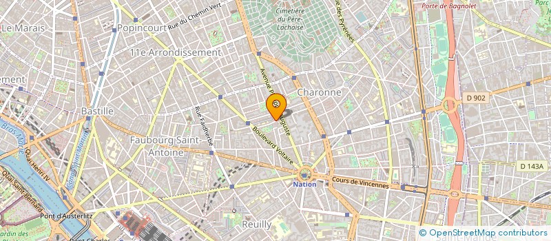 localisation de l'entreprise CTRE INTERNAT DES CULTURES POPULAIRES à PARIS