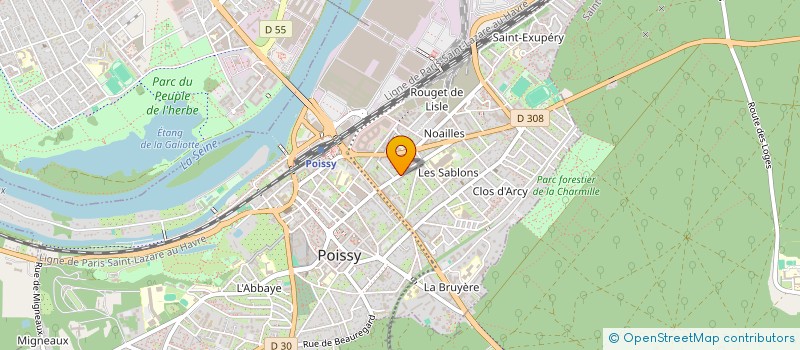 localisation de l'entreprise CTRE INTERPROFESSIO LOGEMENT OUEST PARIS à POISSY