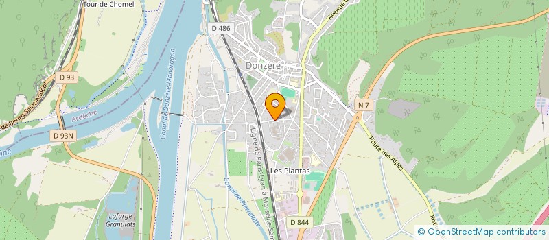 localisation de l'entreprise CTRE INTERVENTION PROTECTION SECURITE  DONZERE