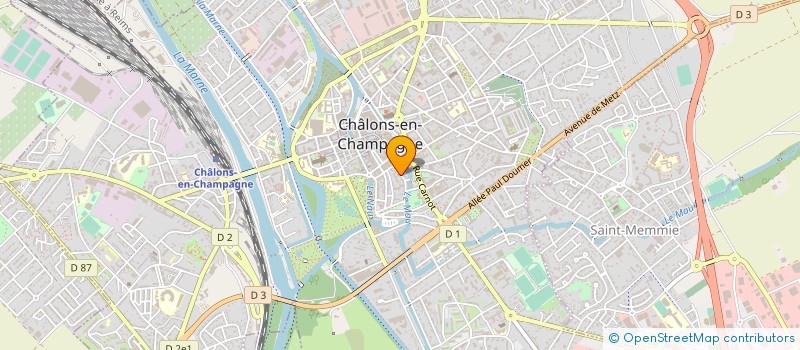 localisation de l'entreprise CTRE JEUNES DIRIGEANTS CHAMP ARDENNE  CHALONS-EN-CHAMPAGNE