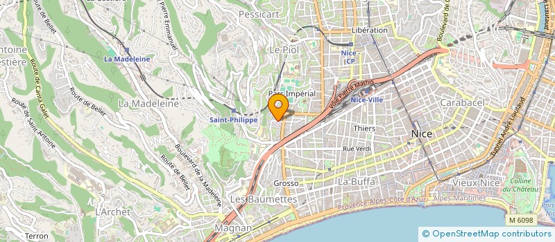 localisation de l'entreprise CTRE KINEBALNEOTHERA REEDUC SPECIAL MAIN à NICE
