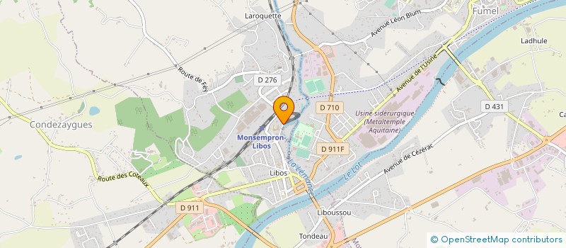 localisation de l'entreprise CTRE LAIQUE ACTION CULTURELLE ET SOCIALE  MONSEMPRON-LIBOS