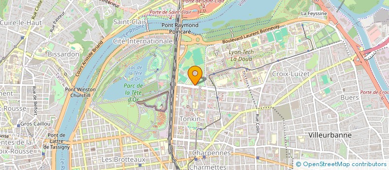 localisation de l'entreprise CTRE LOISIRS EDUCATIFS CAMPUS DE LA DOUA  VILLEURBANNE