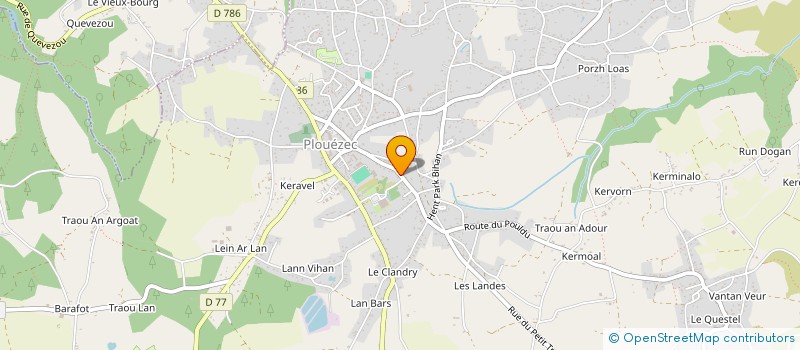 localisation de l'entreprise CTRE LOISIRS ET ACTIVITES PLOUEZECAIN  PLOUEZEC