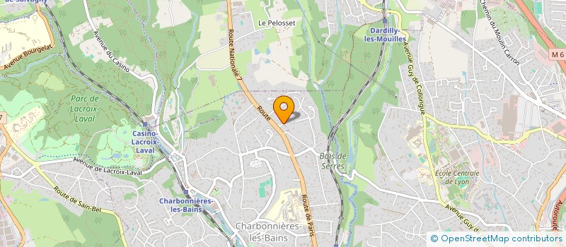 localisation de l'entreprise CTRE LUTTE POUR LES CHARPENTES ET TUILES à CHARBONNIERES-LES-BAINS