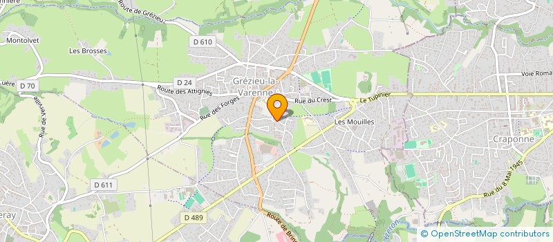 localisation de l'entreprise CTRE LYONNAIS DEVELOPPEMENT PERSONNEL  GREZIEU-LA-VARENNE