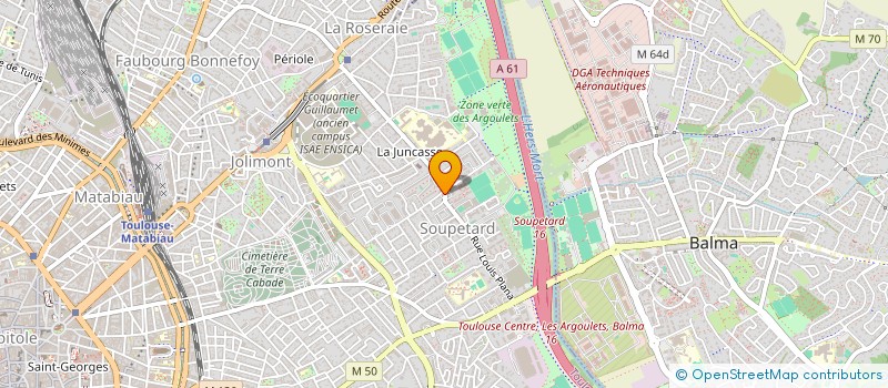 localisation de l'entreprise CTRE MEDICAL DE LA JUNCASSE à TOULOUSE