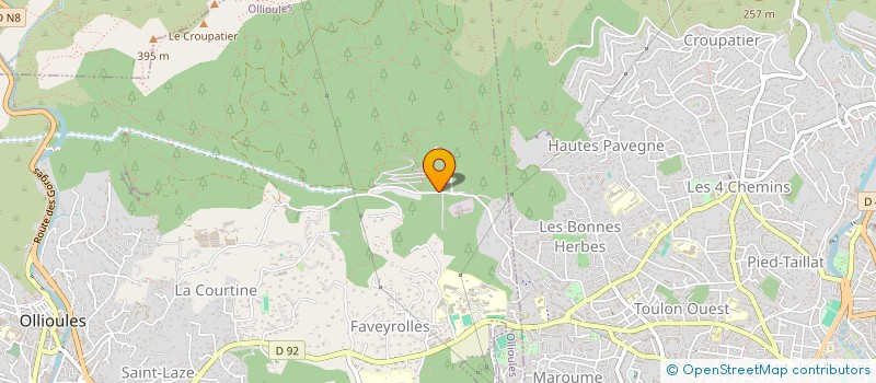 localisation de l'entreprise CTRE NAT CREAT DIFF CULTU CHATEAUVALLON à OLLIOULES