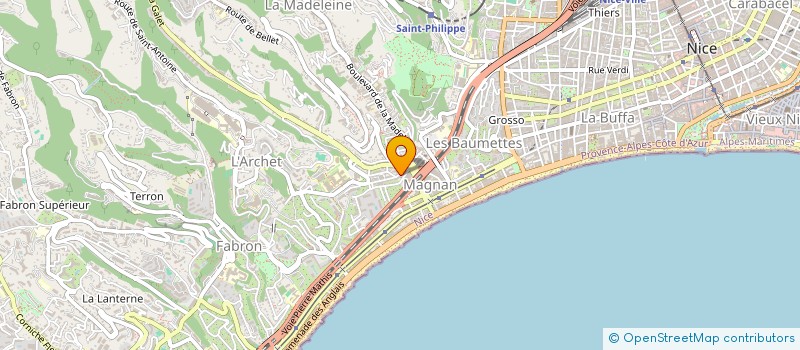 localisation de l'entreprise CTRE NAT FORMATION PROF SECURITE à NICE