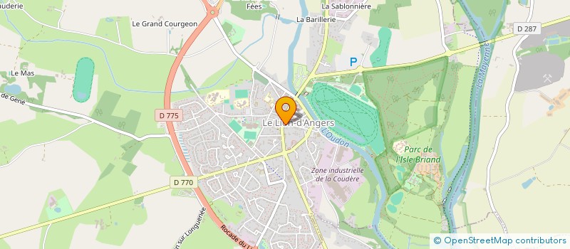 localisation de l'entreprise CTRE NAT SERVICE PROMOT ANIMAT PATRIMOIN  LE LION D'ANGERS