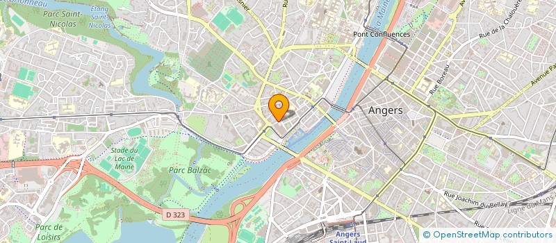 localisation de l'entreprise CTRE NATIONAL DANSE COMTEMPORAINE ANGERS à ANGERS