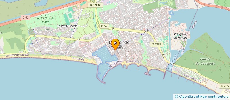 localisation de l'entreprise CTRE NAUT HAUTURIER LANGU à LA GRANDE-MOTTE