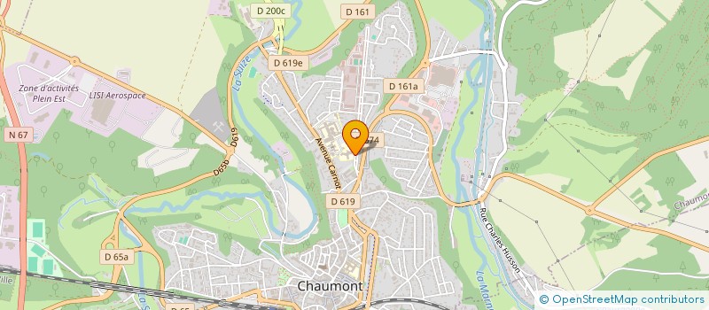 localisation de l'entreprise CTRE ONCOLO RADIOTHER CHAUMONT LE BOIS à CHAUMONT