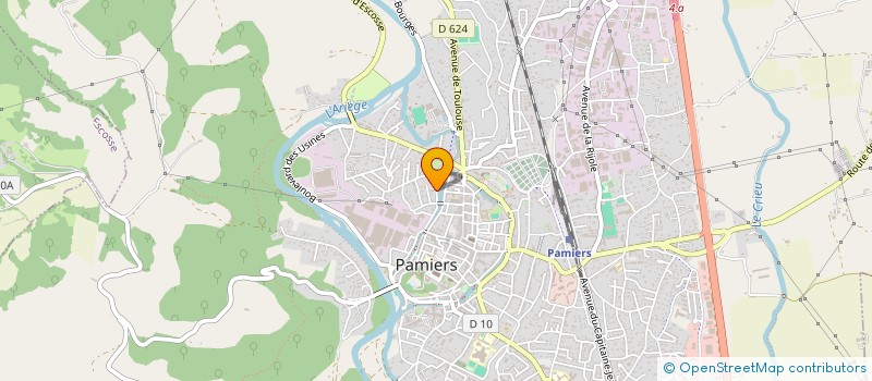 localisation de l'entreprise CTRE ORGANIS GESTION INFORMATIQ THEMATIQ à PAMIERS