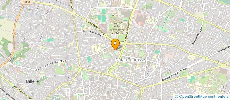 localisation de l'entreprise CTRE PALOIS RECHERCHE APPLICAT MUSICALE à PAU