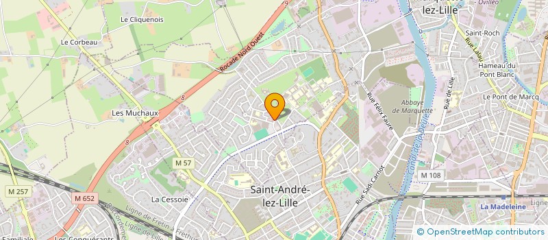 localisation de l'entreprise CTRE PARAMEDIC DENTAIRE VILLAGE FLANDRES  MARQUETTE-LEZ-LILLE