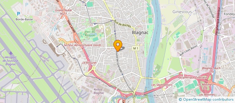 localisation de l'entreprise CTRE PEDAG.OCCITANIE-INST.FORMATION PROF à BLAGNAC
