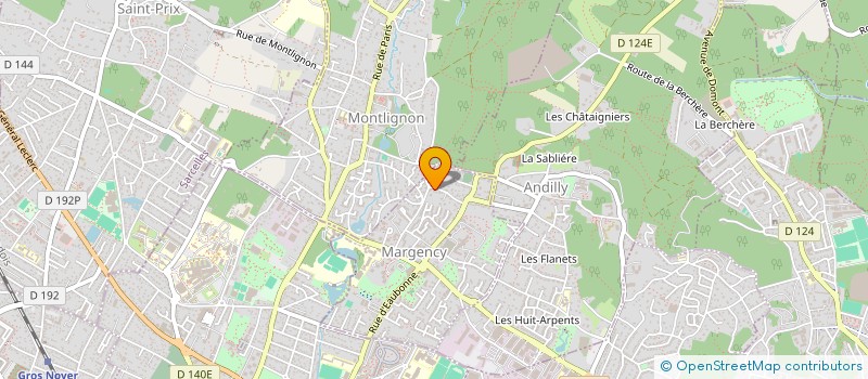 localisation de l'entreprise CTRE POUR PROMOT AERONAUTIQUE INTERNATIO  MARGENCY