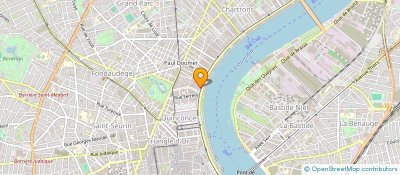 localisation de l'entreprise CTRE PROD ET ACTION FORESTIERE AQUITAINE à BORDEAUX