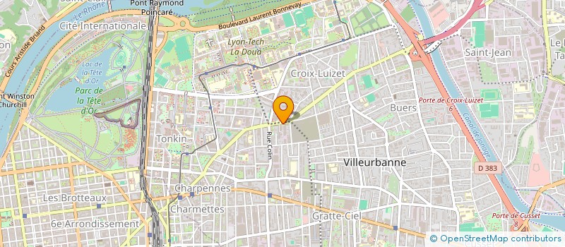localisation de l'entreprise CTRE PROMOTION & ANIMATION JEU & JOUET à VILLEURBANNE