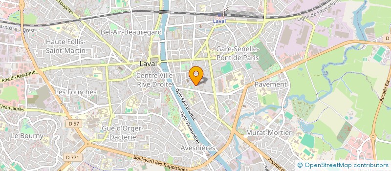 localisation de l'entreprise CTRE PSYCH DU TRAV APPLIQUE ET EXPERIM à LAVAL
