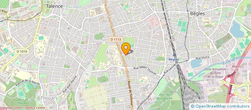 localisation de l'entreprise CTRE RADIOLOG ECHOGRAP SCANNER DU BEQUET à BEGLES