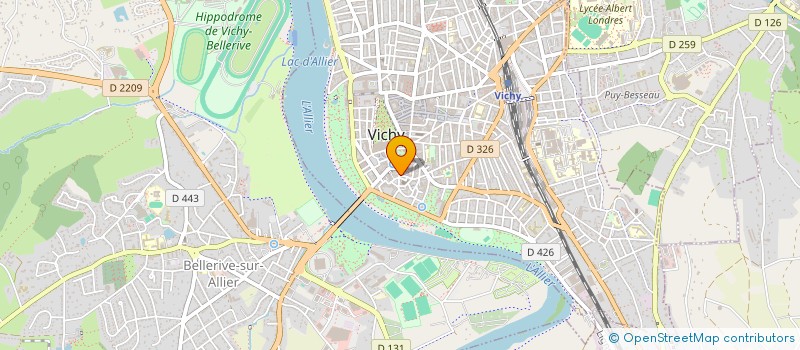 localisation de l'entreprise CTRE RECHER ARCHEO HISTO VICHY SA REGION à VICHY