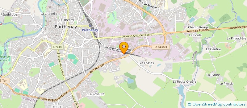 localisation de l'entreprise CTRE RECHER ETUDE POUR AIDES TECH INDUST  PARTHENAY