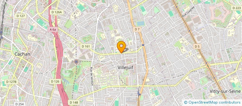 localisation de l'entreprise CTRE RECHERC FORMAT ACCOMP FIN  VIE  VILLEJUIF