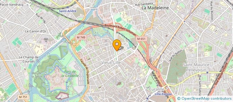 localisation de l'entreprise CTRE RECHERCHE ECONOMIE ENTR UNIVERSITE à LILLE