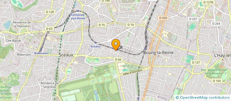 localisation de l'entreprise CTRE RECHERCHE ECONOMIE SOCIALE SOLIDAIRE à SCEAUX