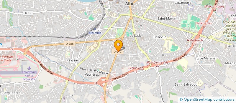 localisation de l'entreprise CTRE RECHERCHE EXPER FORMATION ALBIGEOIS  ALBI