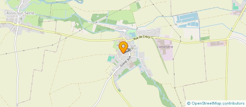 localisation de l'entreprise CTRE RECHERCHE FORMATION AGRICOLE à POUILLY-SUR-SERRE