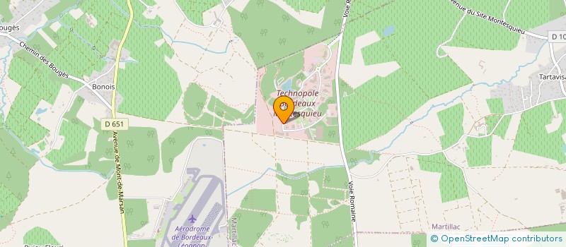 localisation de l'entreprise CTRE RECHERCHE VALORISATION APPLICATION à MARTILLAC